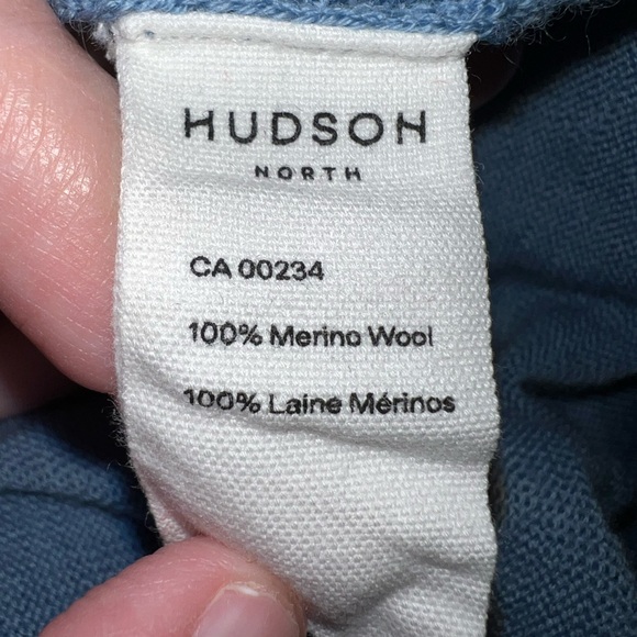 Hudson North Merino Wool V-Neck Sweater - Picture 9 of 10